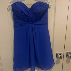 Bill Levcoff Strapless Gorgeous Blue Dress, Size 8